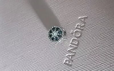 Pandora  Blue Sparkling Zirconias  Flower Charm Bnwt • £21.99