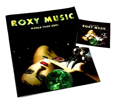 ROXY MUSIC Original 2001 World Tour Program Book & Sticker • $95