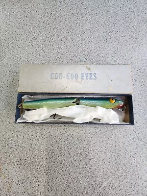 Vintage Goo Goo Eye W/ Box Saltwater Surf Wood Striped Bass Fishing Lure  • $99.99