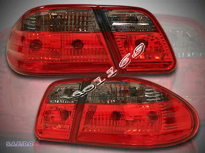 96-02 Mercedes Benz W210 EClass E300/E320/E430/E55 AMG Tail Lights Red SMOKE • $117.99