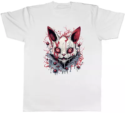 Zombified Rabbit Mens T-Shirt Bunny Zombie Halloween Tee Gift • £8.99