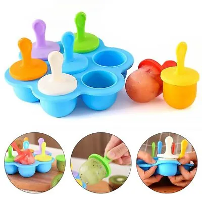 Baby Silicone Mini Ice Pops Mold Ice Cream Ball Lolly Maker Popsicle Molds DIY • £5.89