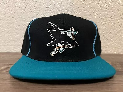 San Jose Sharks Vintage Custom SnapBack Hat • $15