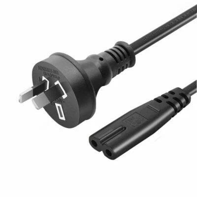 $12.95 • Buy AU Black Mains Power IEC-C7 Lead Cord Cable 2 Pin To Figure 8 Plug 240V 10A OZ