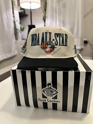 Vintage NBA 1996 All Star Game San Antonio Laser SnapBack Hat • $100