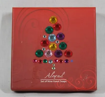 Cst Almond Enriched Set Of 9 Guest Soaps In A Christmas Tree Decorated Box New • $10.99