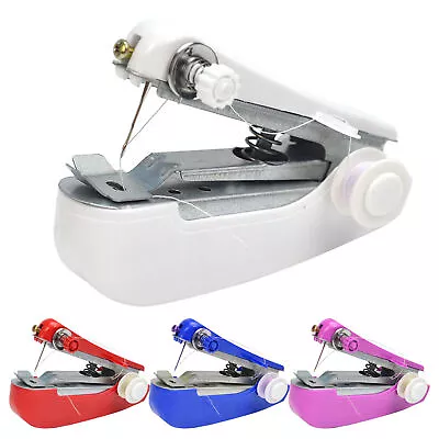 Mini Portable Hand-held Sewing Machine Needlework Tailor Sewer Tool Home Travel • $9