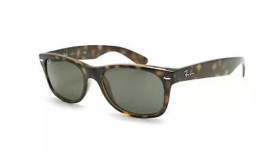 Ray-Ban New Wayfarer Classic Shinny Tortoise/Green 52mm Sunglasses RB2132 902 52 • $105.30