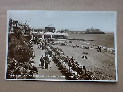 Eastbourne 1953 Grand Parade Bandstand Pier Vintage Rp Real Photograph S & E Ltd • £5.95