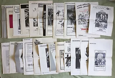 '70s Movie Pressbooks Big Lot Of 24 Gambler Drowning Pool White Dawn Parallax • $30