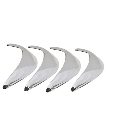 4pcs Chrome ABS Car Wheel Eyebrow Strip Fender Arch Trim Protector Sticker • $26.90