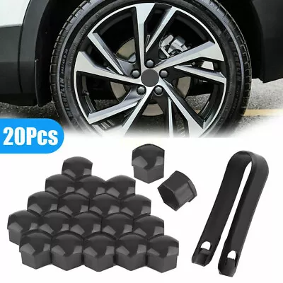 $16.30 • Buy 20Pcs 17mm Car Wheel  Lug Bolt Nut Covers Caps With Removal Tool Car Accessories