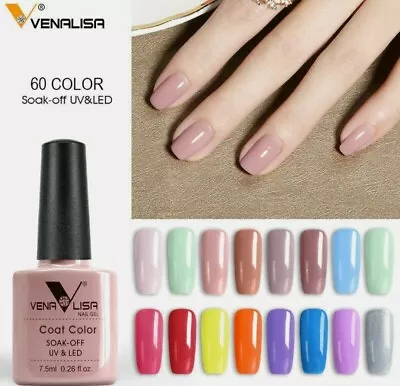 Venalisa Gel Polish UV / LED Soak Off Top Coat  - 60 Colours  Kit UK Stock • £119.99