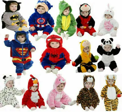 New Soft Baby Newborn Toddler Boy Girl Animal Romper Outfit Costume Fancy Dress • £14.75