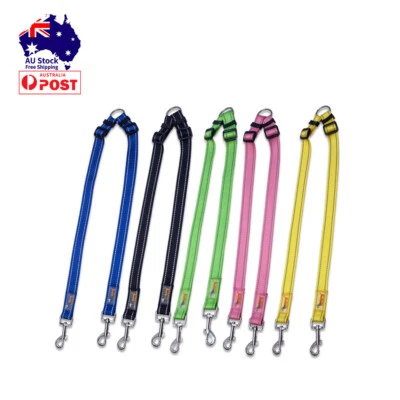 $11.99 • Buy 50cm 2 Way Dog Leash Dual Lead Walking 2 Dogs Adjustable Outdoor Heavy Duty