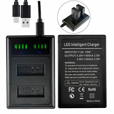 LP-E12 LED Battery Charger For Canon EOS Kiss M 100D M10 M50 M100 Rebel SL1 SLR • $10.22