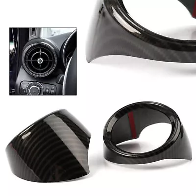 Carbon Fiber Indoor Dashboard Air Vent Outlet Trim Fit Alfa Romeo Giulia  17-18 • $49.89