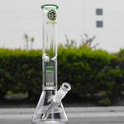 $44.95 • Buy Color Lip 16 INCH Bong Pipe Clear Glass 50mm Beaker Hookah 4mm Thick Wall USA