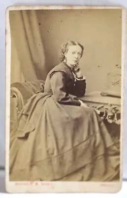 Thoughful Looking Victorian Lady 1 X CDV Card 1880-1900's • £2.20
