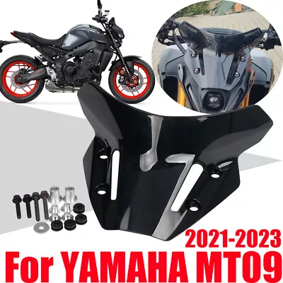 For YAMAHA MT09 MT-09 2021-2023 Accessories Windshield Wind Deflector Windscreen • $23.09