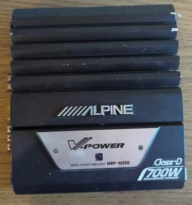 Alpine V-Power MRP-M350 1 Channel Subwoofer Amp 700 Max Watts With Crossover • $79