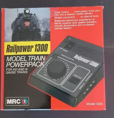 MRC Railpower 1300 Model Train Transformer Power Pack HO & N Scale Tested • $42.95