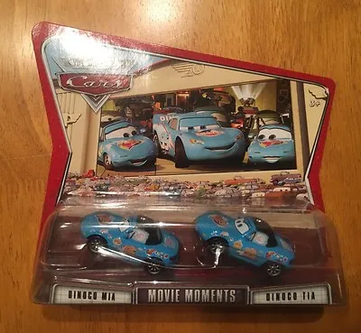 2007 Disney Pixar Cars Movie Moments Blue Dinoco Mia & Tia  DieCast Toys RARE • $12.99