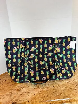 Vera Bradley /Pattern Pineapple / Zip Top Tote Bag NEW • $42.75