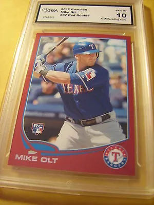 Mike Olt Texas Rangers 2013 Topps Red # 87 Rookie  Rc Graded 10 • $1.88