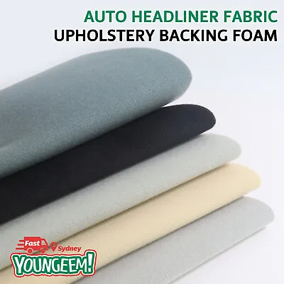 Headliner Upholstery Fabric Foam Car Roof Hood Lining Repair Auto Interior Trims • $7.99