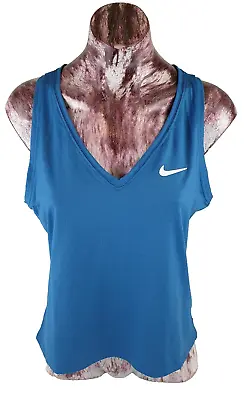 Nike Dri-Fit Tank Top Women's Tennis/Blue/Size M/Polyester/Spandex Brand New • $35