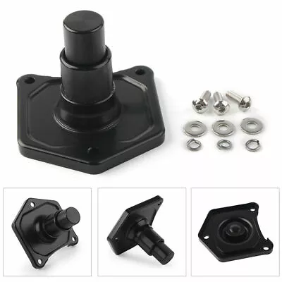 Black CNC Solenoid Cover Starter Push Button For Harley Touring Sportster Fatboy • $15.98