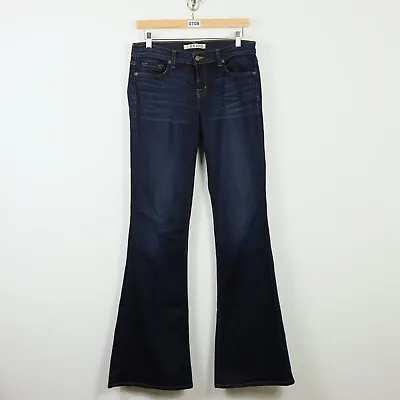 J Brand Jeans Womens 30 Babe Flare Bell Bottom Mid Rise Demin Blue Dark Wash • $49.99