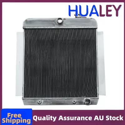 3row Aluminum Radiator For 1955-1959 Chevy Pick Up Truck 4.3l V8 A/mt 1956 1967 • $275