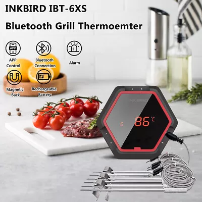 Inkbird Wireless Meat Food Thermometer Barbecue Bluetooth IBT6XS Cooking Kitchen • $34.49