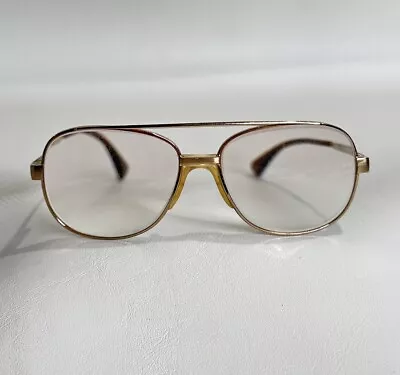 Vintage Safilo Elasta Gold Eyeglass Flex Frame Aviator • $15.19