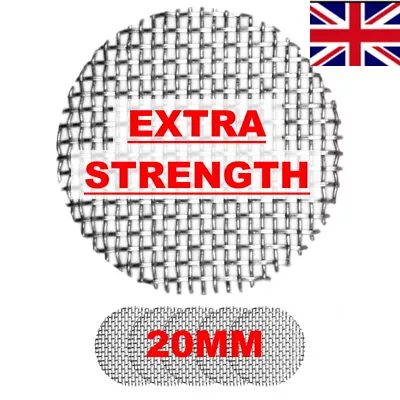 UK 75 QUALITY Steel Pipe Screen Filter Gauze Metal Hookah Bong Smoke Shisha Swan • £8.36