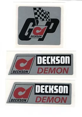 Deckson Demon 1970s Large Size Vintage Mini Bike Repro Decals • $22