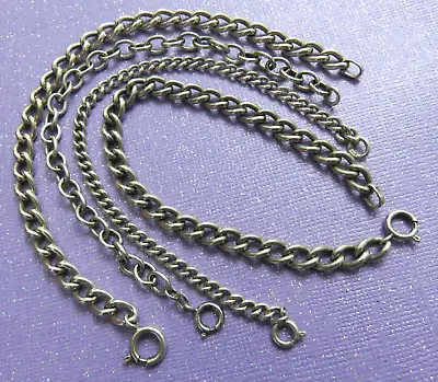 4 Pc VTG 835 Silver EUROPEAN Chain Link STARTER CHARM BRACELETS • $48.95