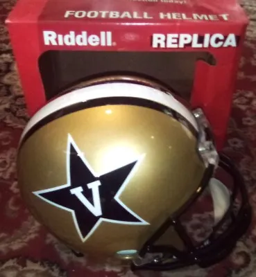 Vanderbilt Commodores Riddell NCAA Football VSR4 Deluxe Full Size Helmet 8027015 • $84.95