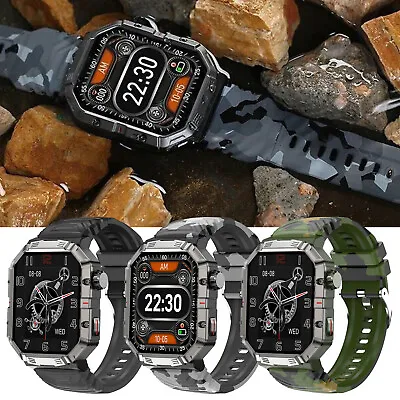 Military Smart Watch For Men (Answer/Make Calls) Rugged Tactical Fitness Tracker • $36.99