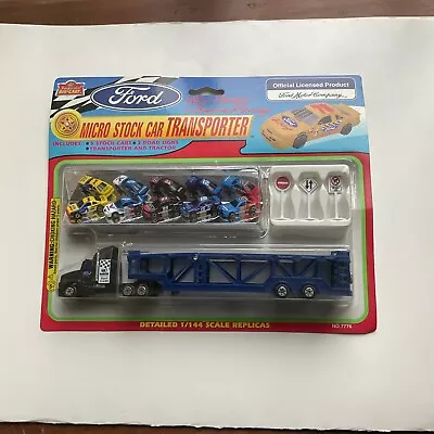 Imperial Diecast Mighty Machines Ford Hot Rod Transporter! Like Micro Machines! • $20