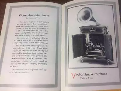Vintage The Victor-Victrola Victor Aux-e-to-phone Catalog A Vestal Press Booklet • $14.99