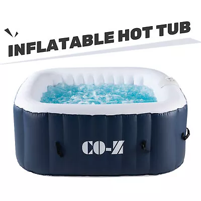 SimpleSpa 4 Person Portable Inflatable Spa Hot Tub 120 Air Jet W Pump And Cover • $371.97