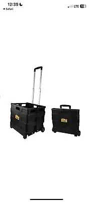 Grand Folding Storage Rolling Cart Cart Tools Plastic Portable Tool Carrier NEW • $10