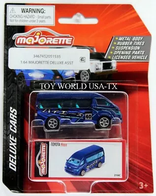 2023 Majorette Deluxe Cars Toyota Hiace • $5.99