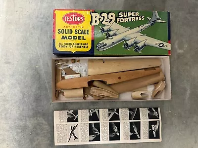 Early 1/72 555 Testors Boeing B-29 Superfortress - Solid Wood Kit • $49.99