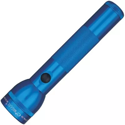 Mag-Lite 2D Flashlight Blue Aluminum Resists Water/Impact 10  Length Made In USA • $34.89