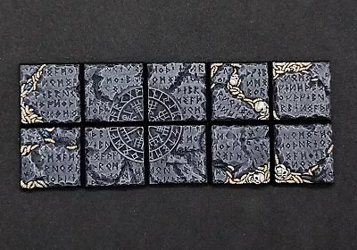 25mm Square Resin Bases X10 For Warhammer Chaos Nurgle Kings Of War (unpainted) • £7