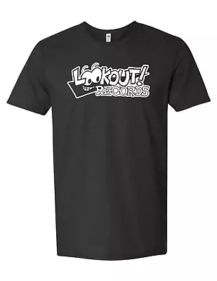 Lookout Records Black Tee Shirt Punk Green Day Queers Op Ivy Berkeley • $12.99